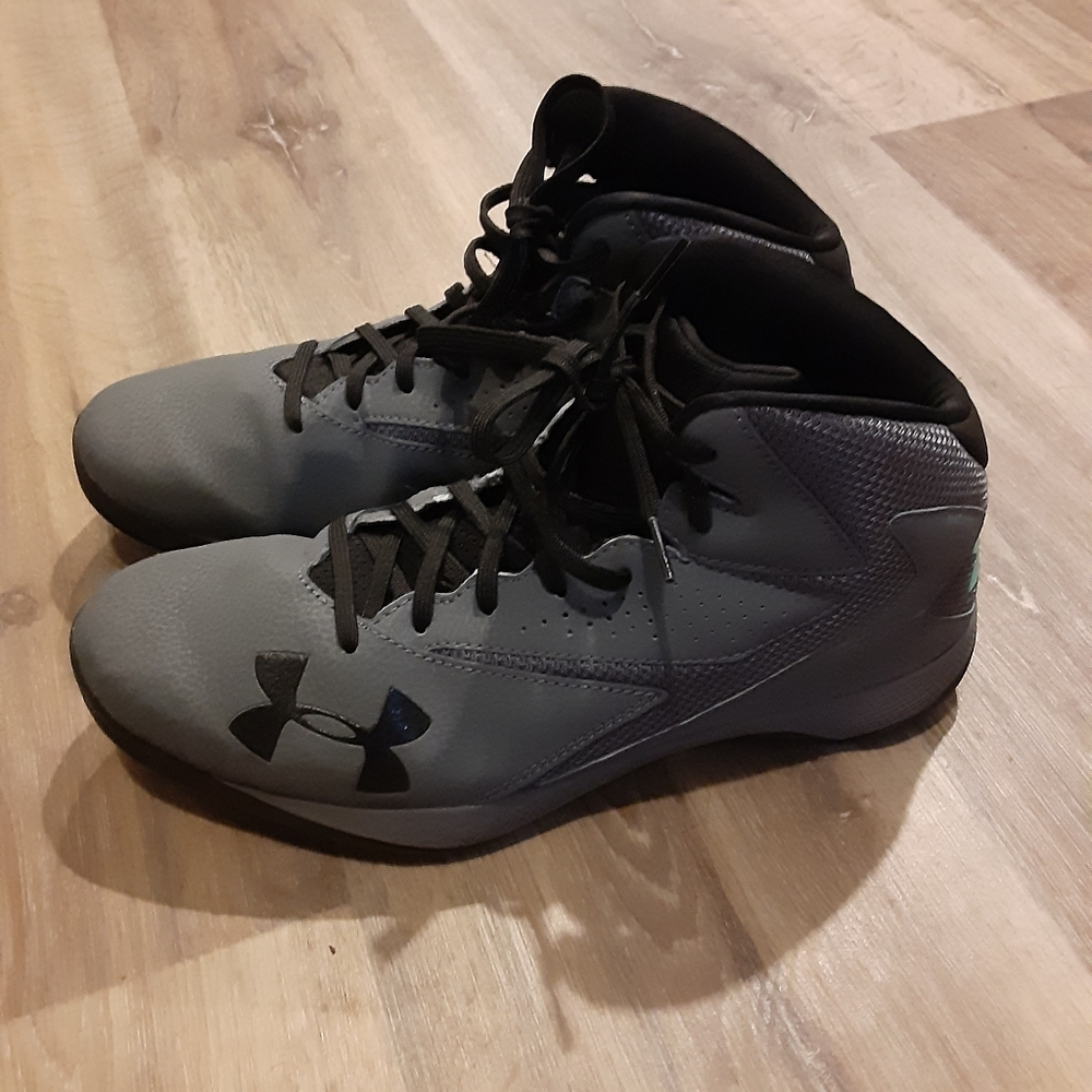 Under Armour Lockdown 'Rhino Grey Vapor Green' Men's Sneakers Size 11